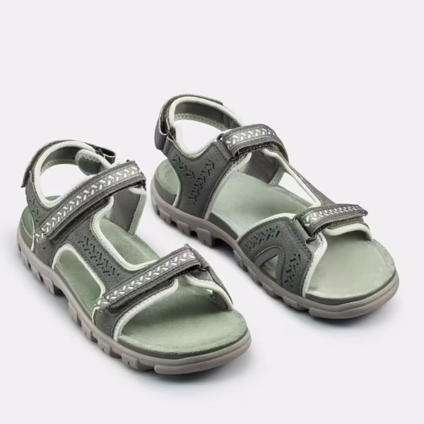 صندل چرمی زنانه طبیعت‌گردی QUECHUA مدل NH500