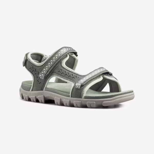 صندل چرمی زنانه طبیعت‌گردی QUECHUA مدل NH500
