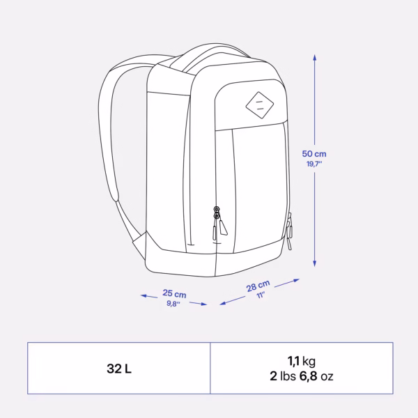 کوله پشتی ۳۲ لیتری مشکی مدل NH Escape 500 مخصوص طبیعت‌گردی