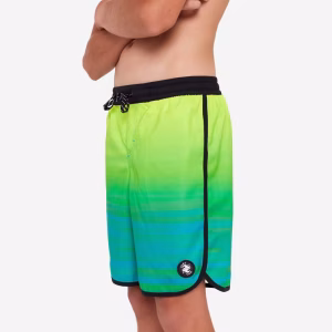 شلوارک شنا بچگانه اولایان ۵۰۰ – سبز/آبی (OLAIAN Kids Long Swim Shorts 500)