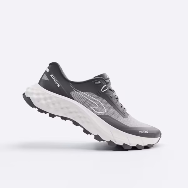 کفش دویدن تریل مردانه کیپران مدل Kiprun MT Cushion 2 – رنگ طوسی، مناسب مسیرهای ناهموار