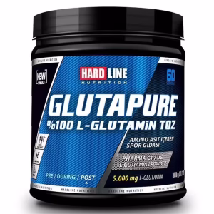 پودر ال-گلوتامین Hardline Glutapure - بدون طعم - ۳۰۰ گرم