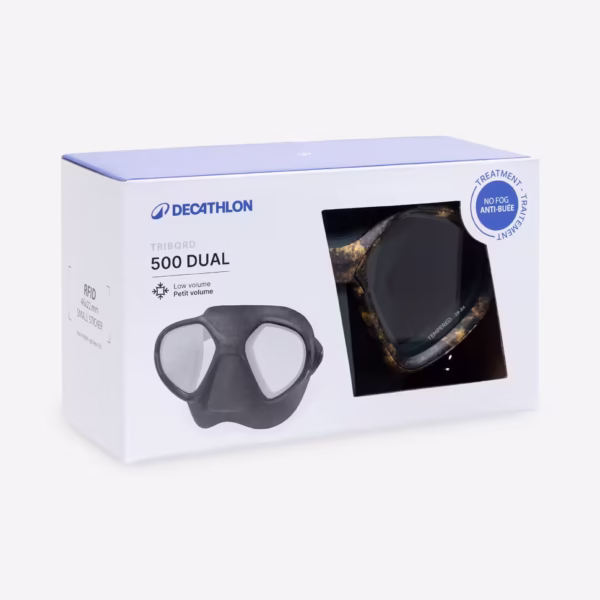 ماسک غواصی و شکار زیرآب SUBEA مدل 500 Dual LV – طرح استتار مخصوص فری‌دایوینگ و شکار دریایی