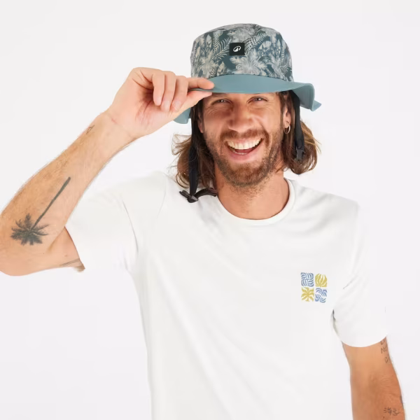 کلاه موج‌سواری بزرگسالان اولایان مدل ۵۰۰ – خاکی (OLAIAN Adult Surf Cap 500)