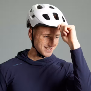 کلاه ایمنی دوچرخه‌سواری کوهستان راک‌رایدر ROCKRIDER مدل EXPL 100 – رنگ سفید