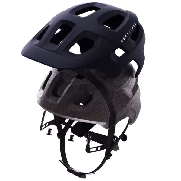کلاه ایمنی دوچرخه‌سواری کوهستان راک‌رایدر ROCKRIDER مدل EXPL 100 – رنگ آبی