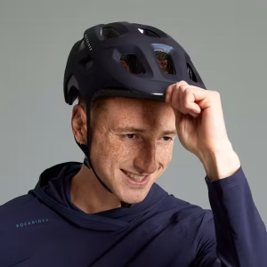 کلاه ایمنی دوچرخه‌سواری کوهستان راک‌رایدر ROCKRIDER مدل EXPL 100 – رنگ آبی