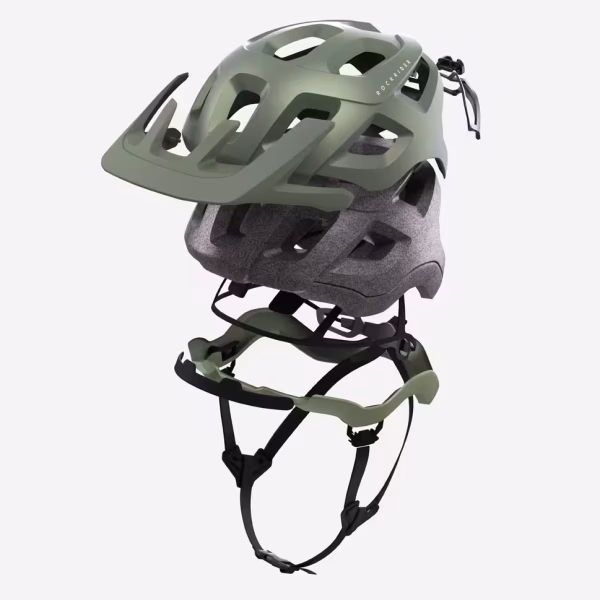 کلاه ایمنی دوچرخه کوهستان راک‌رایدر ROCKRIDER مدل Expl 500 مخصوص بزرگسالان – رنگ سبز
