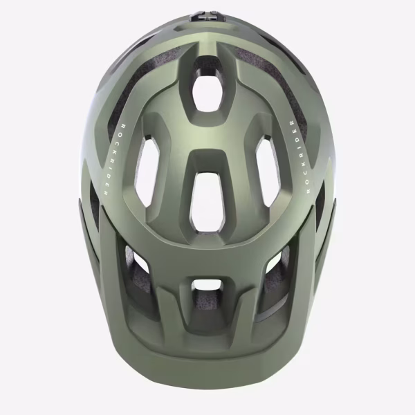 کلاه ایمنی دوچرخه کوهستان راک‌رایدر ROCKRIDER مدل Expl 500 مخصوص بزرگسالان – رنگ سبز