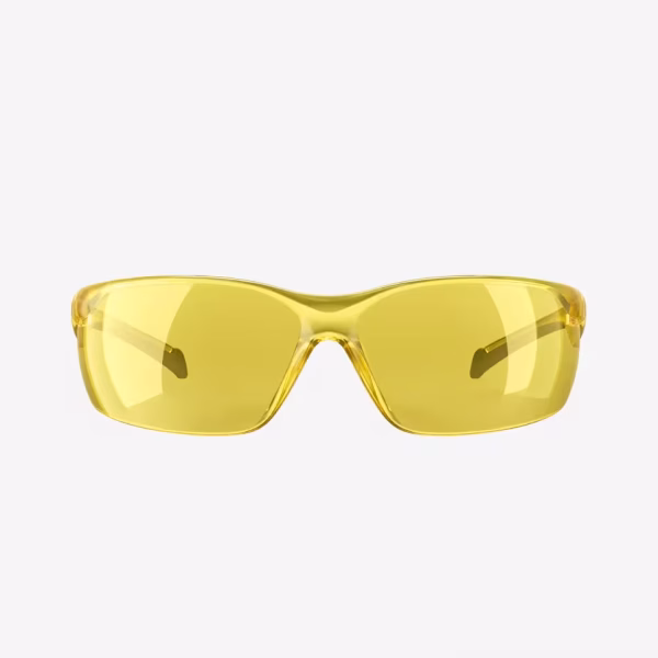 عینک دوچرخه‌سواری راک‌رایدر ROCKRIDER مدل ST 100 – رنگ زرد با محافظت UV