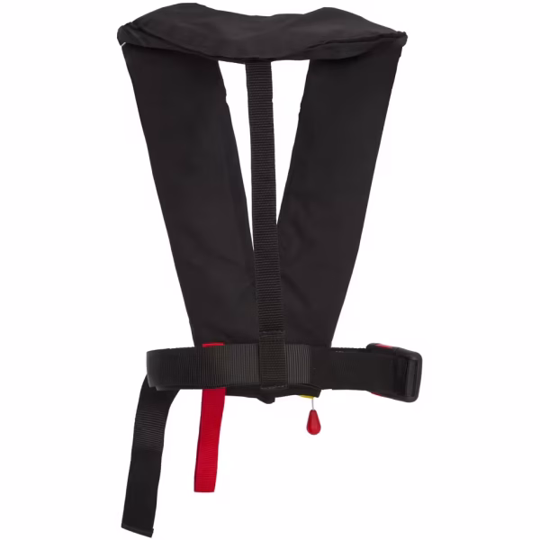 جلیقه نجات بادی اتوماتیک بزرگسال TRIBORD مدل LJ AIR – مشکی (150 نیوتن)
