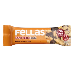 پروتئین بار FELLAS با طعم کره بادام‌ زمینی و کاکائو – وزن 32 گرم