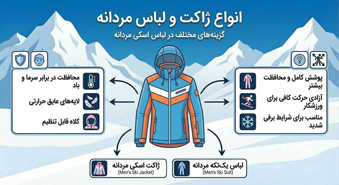 لباس اسکی مردانه