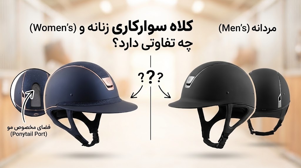 کلاه سوارکاری زنانه و مردانه چه تفاوتی دارد؟