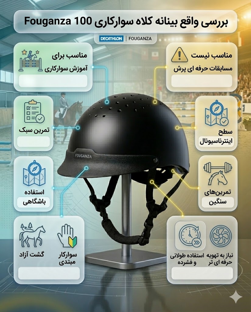 بررسی نقاط ضعف کلاه Fouganza 100؛ نگاه واقع بینانه