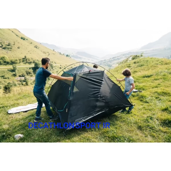چادر کمپینگ 3 نفره QUECHUA - MH100 Fresh & Black
