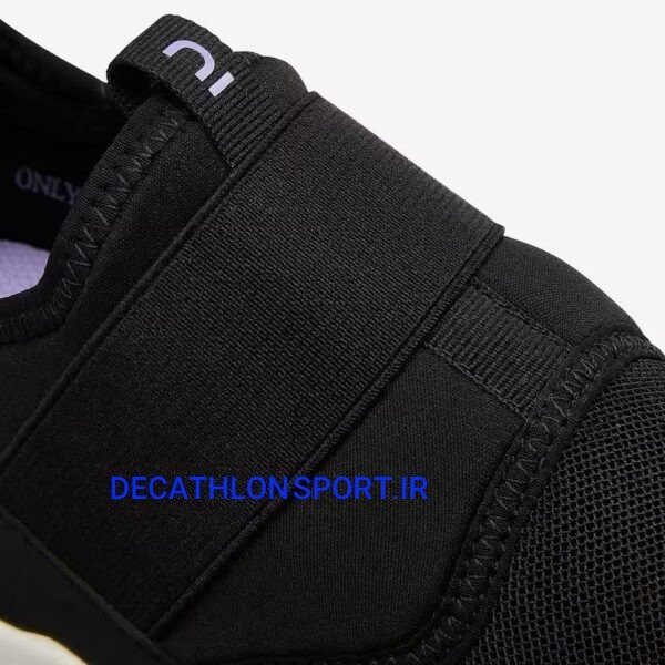 کفش پیاده‌روی زنانه DECATHLON PW 160 Slip On - مشکی/یاسی - Image 6