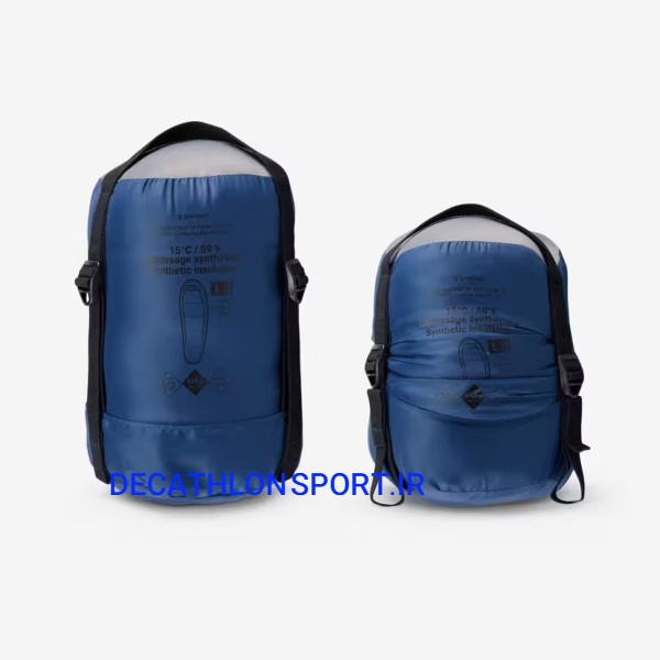 کیسه خواب کوهنوردی فورکلاز مدل MT500 – آبی، دمای راحتی 15 درجه سانتی‌گراد، الیاف مصنوعی