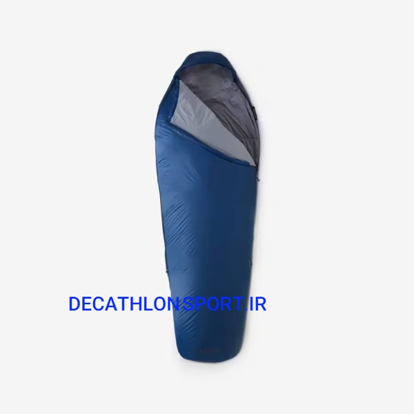 کیسه خواب کوهنوردی فورکلاز مدل MT500 – آبی، دمای راحتی 15 درجه سانتی‌گراد، الیاف مصنوعی